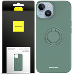 Spacecase Silicone Ring iPhone 14 dark green