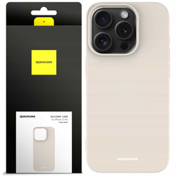 Spacecase Silicone Case iPhone 15 Pro bone