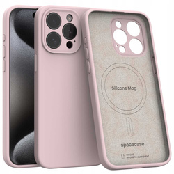 Spacecase Silicone Mag iPhone 15 Pro Max baby pink