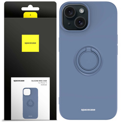 Spacecase Silicone Ring iPhone 15 blue