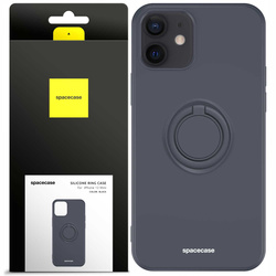 Spacecase Silicone Ring iPhone 12 Mini black