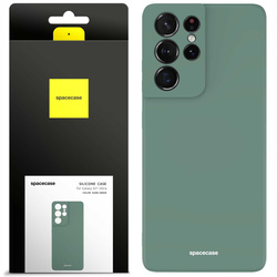 Spacecase Silicone Case Galaxy S21 Ultra dark green