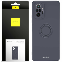 Spacecase Silicone Ring Redmi Note 10 Pro black