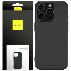 Spacecase Silicone Case iPhone 16 Pro Max black