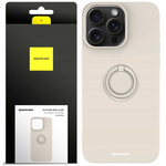 Spacecase Silicone Ring iPhone 15 Pro Max bone