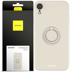 Spacecase Silicone Ring iPhone Xr bone