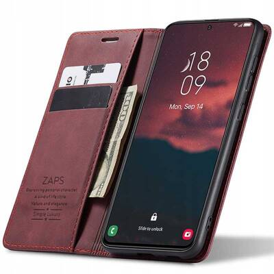 ZAPS Wallet Galaxy S23 wiśniowy