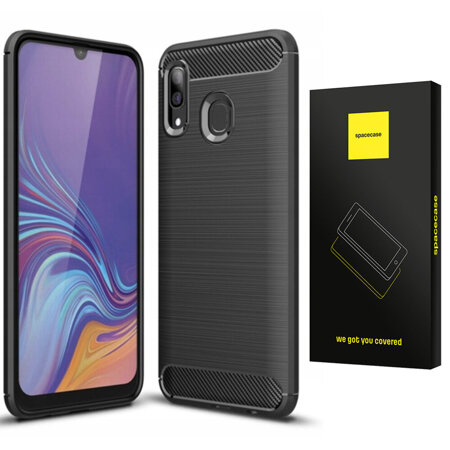 Spacecase Carbon Galaxy A40 czarny