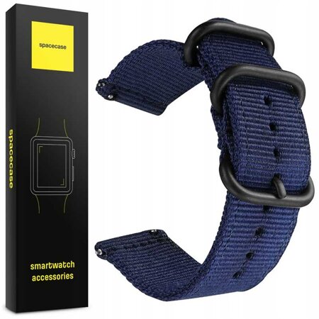 Spacecase Nato Strap 22mm navy blue