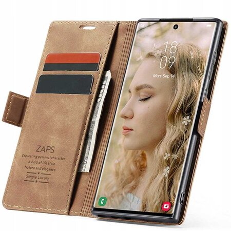 ZAPS Wallet Galaxy S23 Ultra kawowy