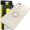 Etui Spacecase Silicone Ring do Galaxy A35 5G kremowe