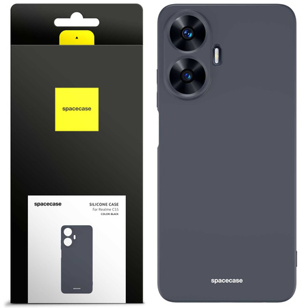 Etui silikonowe Spacecase Silicone Case do Realme C55 czarne