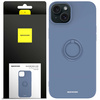 Etui Spacecase Silicone Ring do iPhone 15 Plus niebieskie