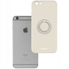 Etui Spacecase Silicone Ring do iPhone 6/6s kremowe