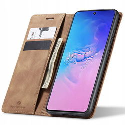 Etui z klapką Spacecase Wallet do Galaxy S10 Lite jasno brązowe