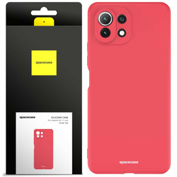 Spacecase Silicone Case Xiaomi Mi 11 Lite red