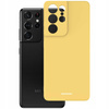 Etui silikonowe Spacecase Silicone Case do Galaxy S21 Ultra żółte