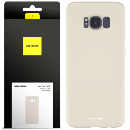 Etui silikonowe Spacecase Silicone Case do Galaxy S8+ kremowe