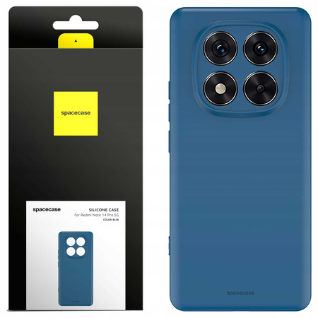 Etui silikonowe Spacecase Silicone Case do Poco X7/Note 14 Pro 5G niebieskie