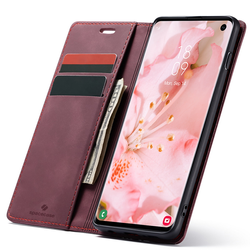 Etui z klapką Spacecase Wallet do Galaxy S10 czerwone