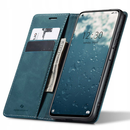 Etui z klapką Spacecase Wallet do Xiaomi Mi 10T/10T Pro niebieskie