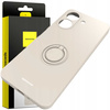 Etui Spacecase Silicone Ring do Redmi 13C 4G/Poco C65 kremowe