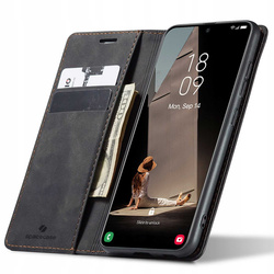 Etui z klapką Spacecase Wallet do Galaxy S21 FE czarne