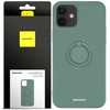 Spacecase Silicone Ring iPhone 12 Mini dark green