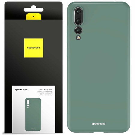Etui silikonowe Spacecase Silicone Case do Huawei P20 Pro ciemno zielone