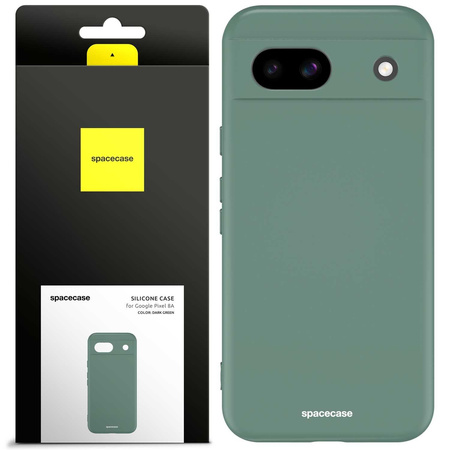 Spacecase Silicone Case Google Pixel 8A dark green