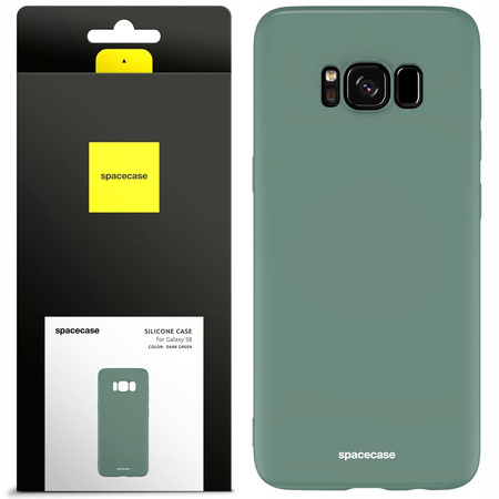 Etui silikonowe Spacecase Silicone Case do Galaxy S8 ciemno zielone