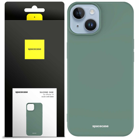 Spacecase Silicone Case iPhone 14 dark green