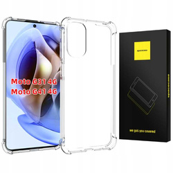 Etui Spacecase Anti-shock do Moto G31/G41 przezroczyste