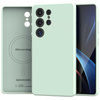 Etui Spacecase Silicone Mag do Galaxy S25 Ultra miętowe