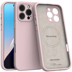 Spacecase Silicone Mag iPhone 16 Pro Max baby pink