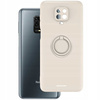 Etui Spacecase Silicone Ring do Redmi Note 9S/9 Pro kremowe