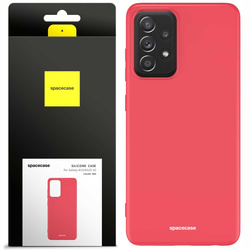 Etui silikonowe Spacecase Silicone Case do Galaxy A52/A52s czerwone