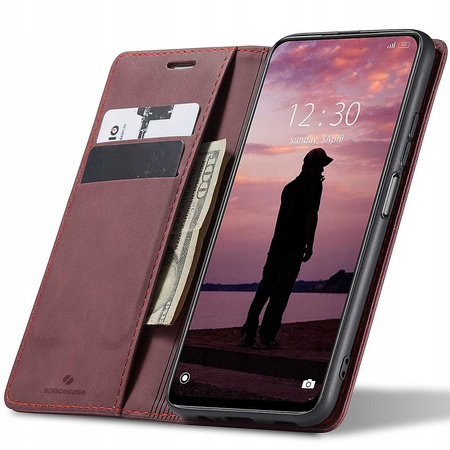Spacecase Wallet Poco M4 Pro 5G/Redmi Note 11T wiśniowy