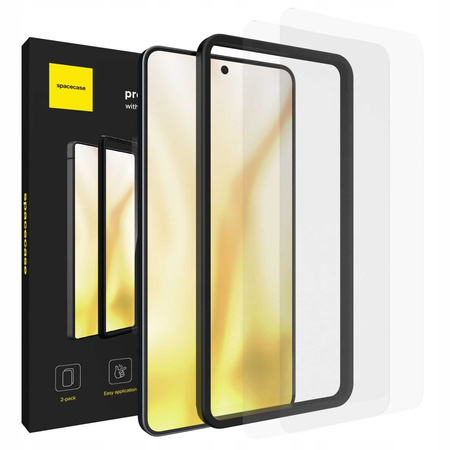 Szkło hartowane Spacecase Protector Set do Galaxy S25 Edge - 2 sztuki