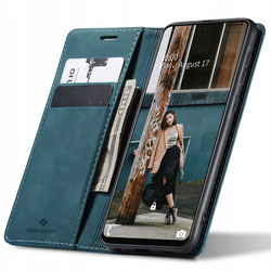 Etui z klapką Spacecase Wallet do Galaxy A72 5G niebieskie