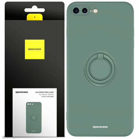 Spacecase Silicone Ring iPhone 7/8 Plus dark green