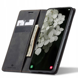 Etui z klapką Spacecase Wallet do Galaxy S22+ czarne