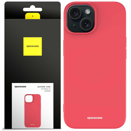 Spacecase Silicone Case iPhone 15 red