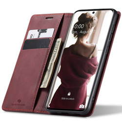 Etui z klapką Spacecase Wallet do Galaxy S20 czerwone
