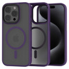 Etui Spacecase Hybrid Mag do iPhone 15 Pro fioletowe