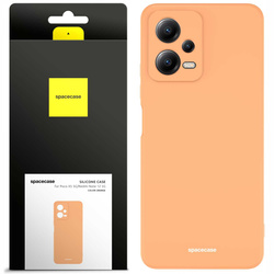 Etui silikonowe Spacecase Silicone Case do Poco X5 5G/Redmi Note 12 5G pomarańczowe