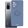 Etui Spacecase Silicone Ring do Redmi Note 10 Pro niebieskie