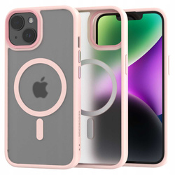 Etui Spacecase Hybrid Mag do iPhone 14 różowe