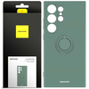 Etui Spacecase Silicone Ring do Galaxy S24 Ultra ciemno zielone