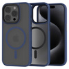 Etui Spacecase Hybrid Mag do iPhone 15 Pro granatowe